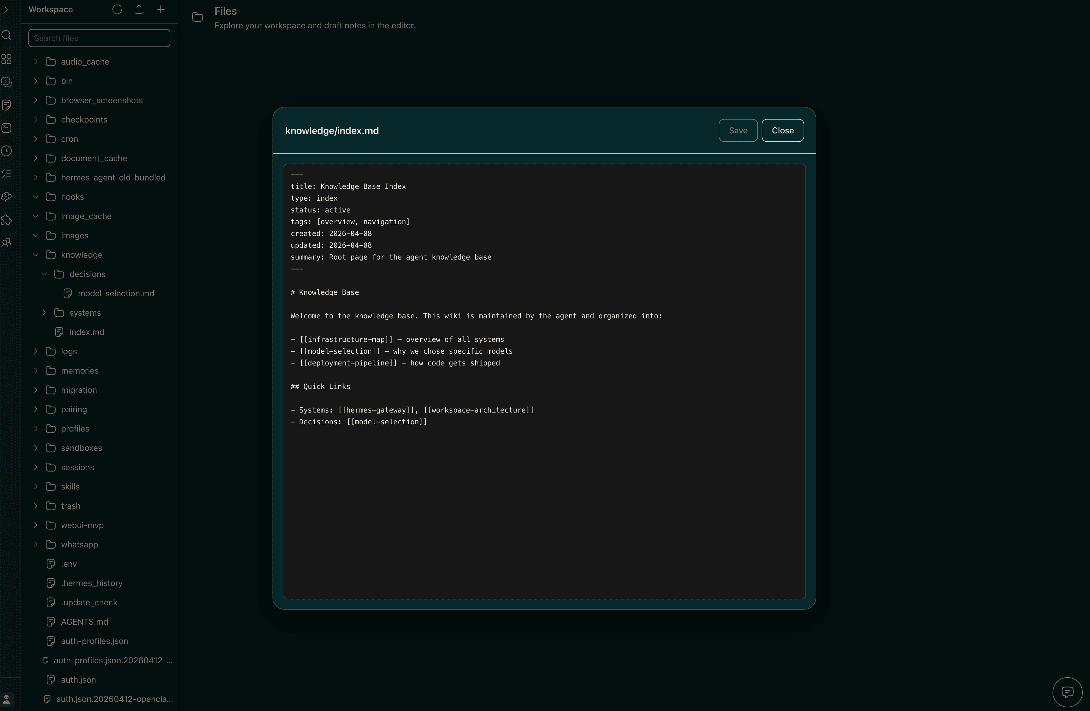 Memory screenshot